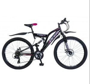 Boss Stealth 26 inch pink MTB full Suspension