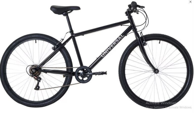 26 inch Universal black Mountain Bike 6 Speed