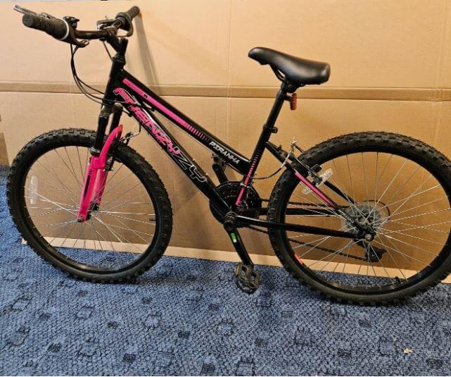 24 inch frenzy Pink and Black Kids MTB