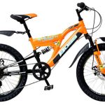 Boss Stealth Junior Full Suspension Mountain Bike 20" Wheel 11" Frame - Orange
