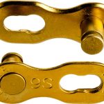 KMC 9speed Ti-N Gold Reusable Missing Link 6.6mm (x2)