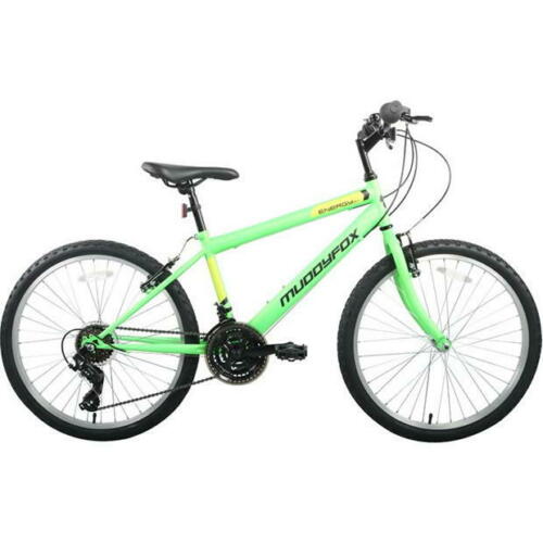 Muddyfox Energy 24 Green Boys MTB18 Speed 14 inch Frame Bike CTBikes